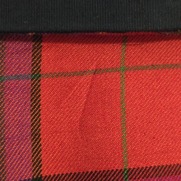 Joseph Ribkoff Vintage Plaid Red and Purple Women's Blazer and Skirt Set Size 10 - Picture 9 of 12